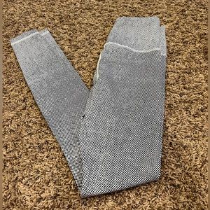 White and black Zyia leggings